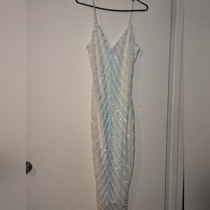 Windsor White/ iridescent dress Size large